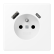 Jung LS 1520 F-15 CA WWM Wandcontactdoos Frans/Belgisch systeem en USB-laadcontactdoos type C/A Sneeuwwit mat 
