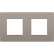 Niko 134-76800 Tweevoudige afdekplaat met 71 mm centerafstand Intense bronze