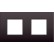 Niko 135-76800 Tweevoudige afdekplaat met 71 mm centerafstand Intense dark brown