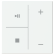 Busch Jaeger LFMW/A.4.63.11-84 Future Linear Afdekking 4-voudig wip voor keypad met symbool “Muziek sturing" Studiowit