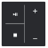 Busch Jaeger LFMW/A.4.63.11-885 Future Linear Afdekking 4-voudig wip voor keypad met symbool “Muziek sturing" Zwart mat