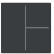 Busch Jaeger LFW/A.3.63.11-81 Future Linear Afdekking 3-voudig voor keypad Antraciet