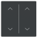Busch Jaeger LFAW/A.2.63.11-81 Future Linear Afdekking 2-voudig wip voor keypad met symbool “omhoog omlaag" Antraciet
