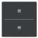 Busch Jaeger LFJT/A.2.63.11-81 Future Linear Afdekking 2-voudig wip voor keypad met symbool “Jaloezie" Antraciet