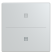Busch Jaeger LFJT/A.2.63.11-83 Future Linear Afdekking 2-voudig wip voor keypad met symbool “Jaloezie" Aluzilver