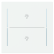 Busch Jaeger LFBT/A.2.70.11-44G Busch-art linear Afdekking 2-voudig voor keypad met symbool “Verlichting” Studiowit
