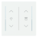 Busch Jaeger LFDW/A.2.70.11-44M Busch-art linear Afdekking 2-voudig wip voor keypad met symbool “Dimmen/Jaloezie" Studiowit mat
