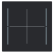 Busch Jaeger LFW/A.4.70.11-45M Busch-art linear Afdekking 4-voudig voor keypad Zwart mat