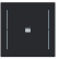 Busch Jaeger LFS/A.1.70.11-45M Busch-art linear Afdekking 1-voudig wip voor keypad met symbool “Scene" Zwart mat