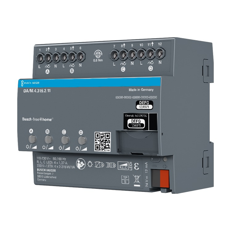 Busch Jaeger DA/M.4.315.2.11 dimaktor 4-voudig