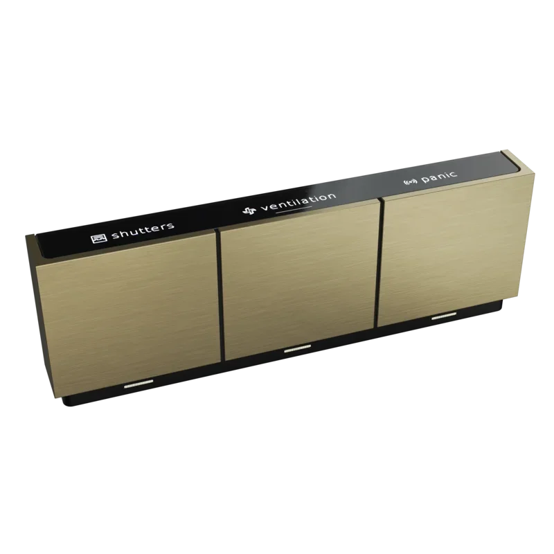 MOTIV Sense3 bedieningspaneel voor Niko Home Control in alu black brushed