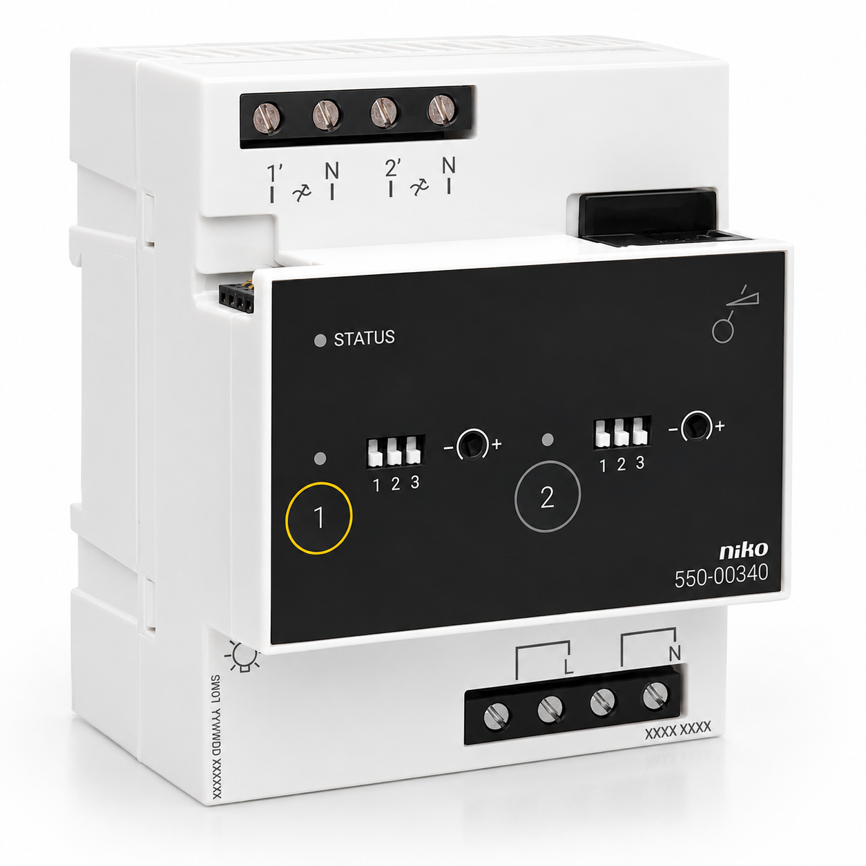 Niko Home Control modules op DIN-rail in de schakelkast
