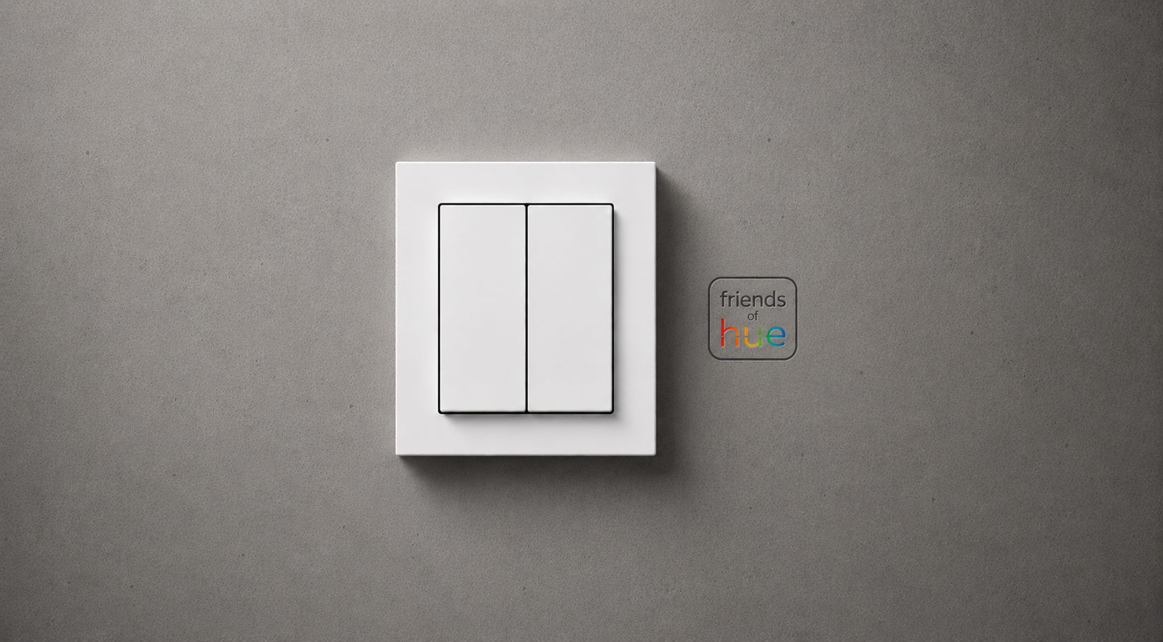 Gira Friends of Hue draadloze schakelaar voor Philips Hue in Gira-design